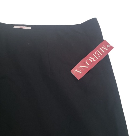 Merona A Line Mini Skirt Womens Ebony 18 Stretch Extensible Lined Hook & Eye Zip - Picture 3 of 12